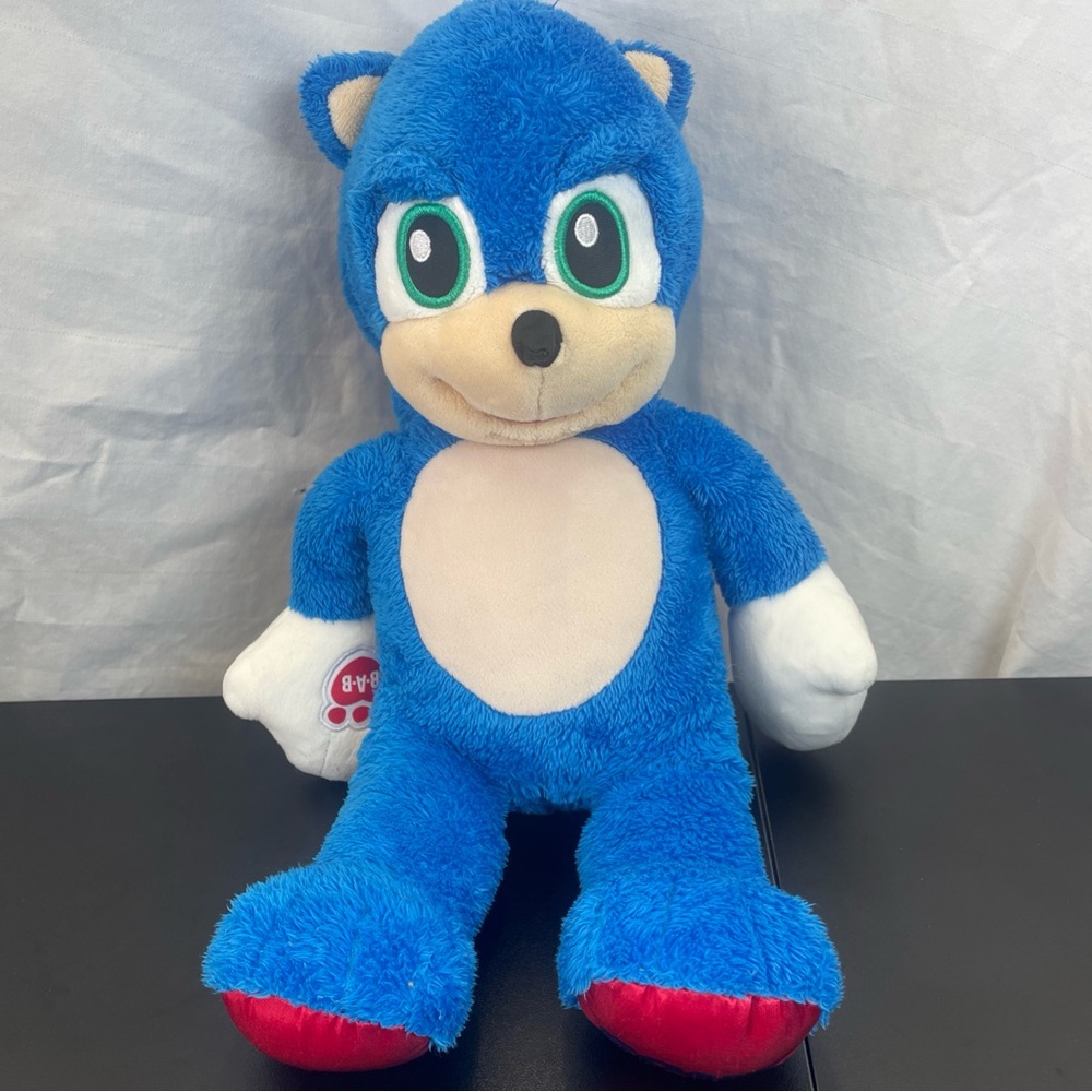 Build-A-Bear Blue and White Plush Toy Sonic‎ the Hedgehog